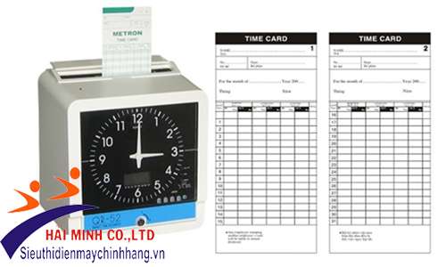 máy chấm công thẻ giấy chính hãng